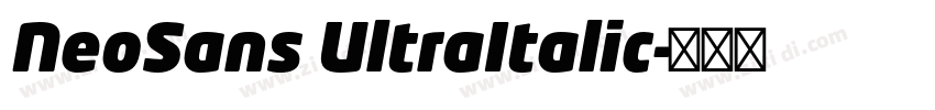 NeoSans UltraItalic字体转换